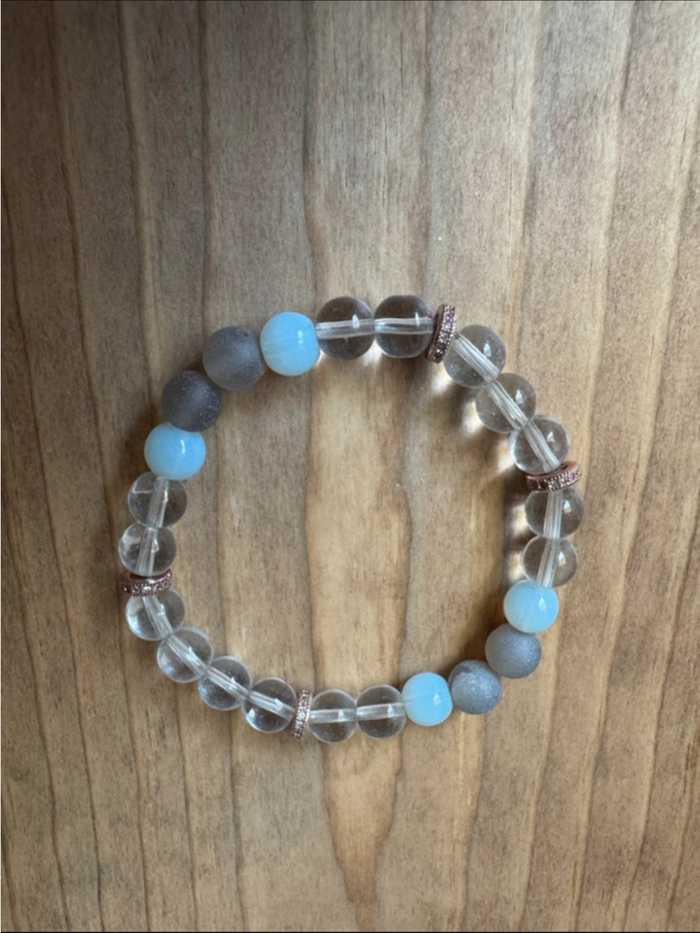 Evolve Mala Harmony Quartz Gemstone Stretch Bracelet